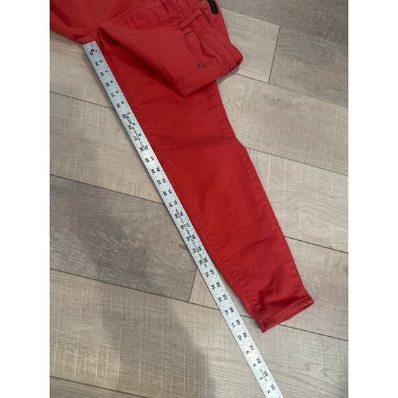Talbots Red 4 Jegging Cotton Blend Stretch Slim Fit Womens Pants - Picture 2 of 7